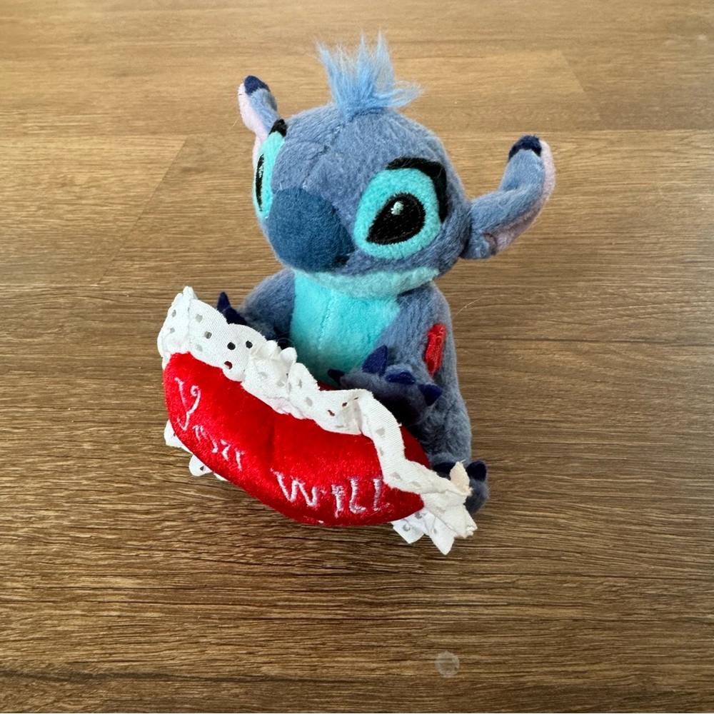 Disney Lilo & Stitch Valentine Stuffed Soft Plush “You Will Love Me”